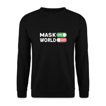 Swordman Geschenk, Fechten Geschenk, Fechter - Unisex Pullover - Schwarz - Vorne - Alina (178cm) & Michal (187cm)
