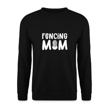 Swordman Geschenk, Fechten Geschenk, Fechter - Unisex Pullover - Schwarz - Vorne - Alina (178cm) & Michal (187cm)