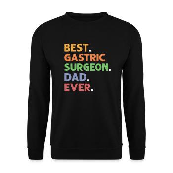 Am Besten. Magenchirurgen Vater. Je. Gastrektomie - Unisex Pullover - Schwarz - Vorne - Alina (178cm) & Michal (187cm)