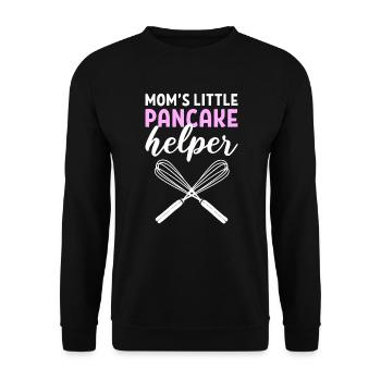 Flapjack Mamas Little Pancake Helper - Sweat-shirt Unisexe - noir - Devant - Alina (178cm) & Michal (187cm)