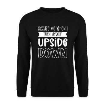 Désolé si je suis sur la tête - Sweat-shirt Unisexe - noir - Devant - Alina (178cm) & Michal (187cm)
