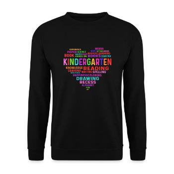 Daycare teacher. Preschool teachers - Unisex Sweatshirt - black - Front - Alina (178cm) & Michal (187cm)