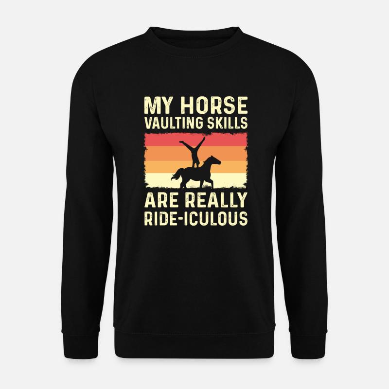 Mine evner for væv af heste er - Unisex sweater - sort