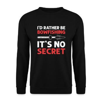 Ich Würde Eher Bowfishing Sein. Es Ist Kein - Unisex Pullover - Schwarz - Vorne - Alina (178cm) & Michal (187cm)