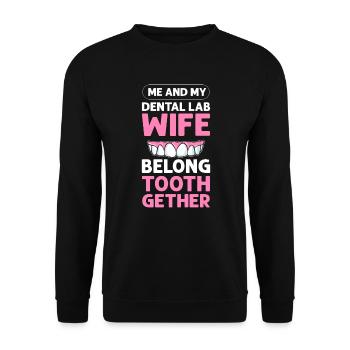 Myself - Unisex Sweatshirt - black - Front - Alina (178cm) & Michal (187cm)