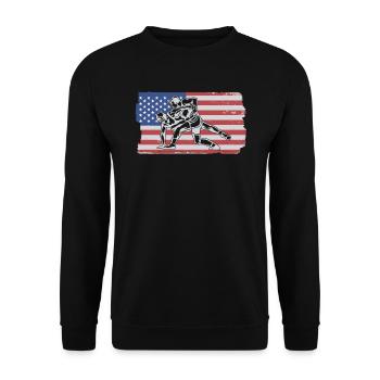 US wrestling. Wrestler Wrestling - Unisex Sweatshirt - black - Front - Alina (178cm) & Michal (187cm)