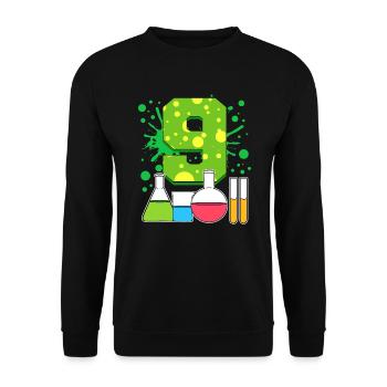 9e anniversaire. 9 ans. Anniversaire du - Sweat-shirt Unisexe - noir - Devant - Alina (178cm) & Michal (187cm)