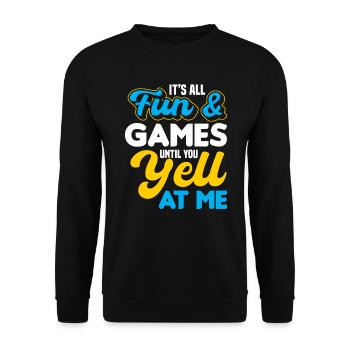 Tout est amusant - Sweat-shirt Unisexe - noir - Devant - Alina (178cm) & Michal (187cm)