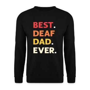 Le meilleur père sourd de tous les temps. Asl - Sweat-shirt Unisexe - noir - Devant - Alina (178cm) & Michal (187cm)