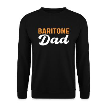 Cadre baryton. Chorale musicale Musicien théâtre - Sweat-shirt Unisexe - noir - Devant - Alina (178cm) & Michal (187cm)