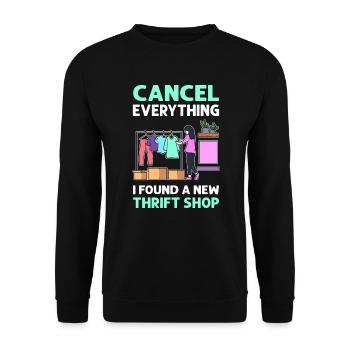 Toutes les annulations. J’ai trouvé une nouvelle occasion - Sweat-shirt Unisexe - noir - Devant - Alina (178cm) & Michal (187cm)