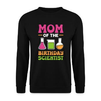 Mère du scientifique d’anniversaire. - Sweat-shirt Unisexe - noir - Devant - Alina (178cm) & Michal (187cm)