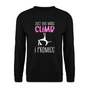 Encore une montée, promis. - Sweat-shirt Unisexe - noir - Devant - Alina (178cm) & Michal (187cm)