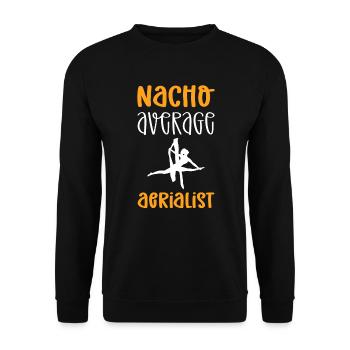 Nacho Average Aerialist. Contortion - Unisex Sweatshirt - black - Front - Alina (178cm) & Michal (187cm)