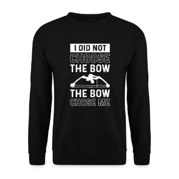 Je n’ai pas choisi l’arc, l’arc - Sweat-shirt Unisexe - noir - Devant - Alina (178cm) & Michal (187cm)