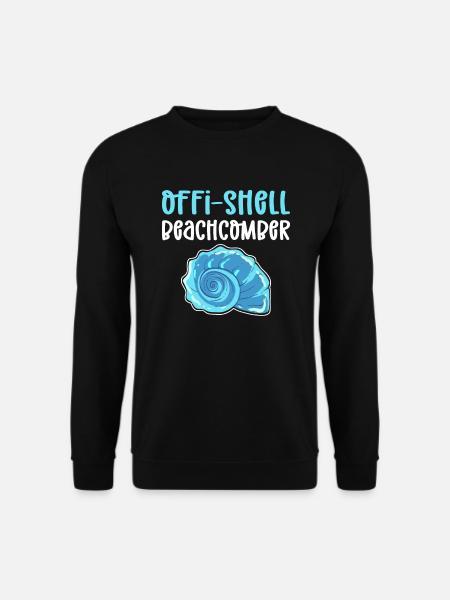 Offi-Shell Beachcomber. Shell pen - Unisex Sweatshirt - black
