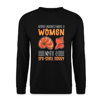 Beachcomb Sea Description Sea Collector - Unisex Sweatshirt - black - Front - Alina (178cm) & Michal (187cm)