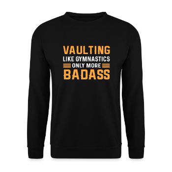 Wasserläufe - Wie Gymnastik Nur Noch Mehr Badass - Unisex Pullover - Schwarz - Vorne - Alina (178cm) & Michal (187cm)