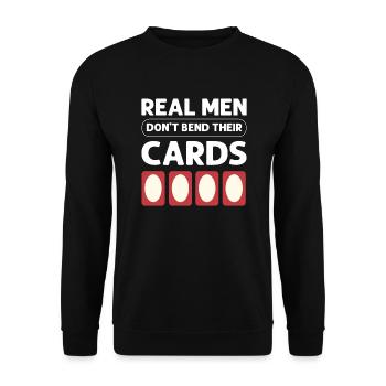 Collector Real Männer Biegen Ihre - Unisex Pullover - Schwarz - Vorne - Alina (178cm) & Michal (187cm)