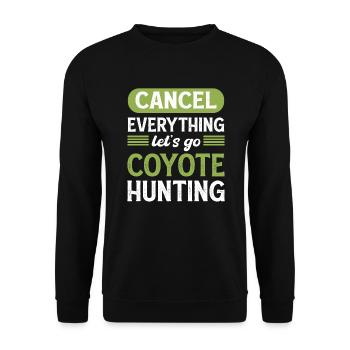 Coyote Slayer annule tout. Allons - Sweat-shirt Unisexe - noir - Devant - Alina (178cm) & Michal (187cm)