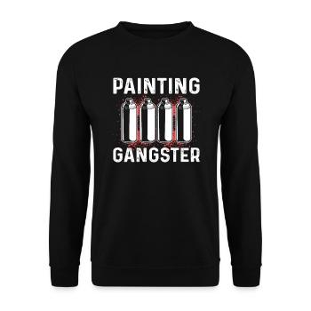 Malen Gangster Automotive Details Körpermaler - Unisex Pullover - Schwarz - Vorne - Alina (178cm) & Michal (187cm)
