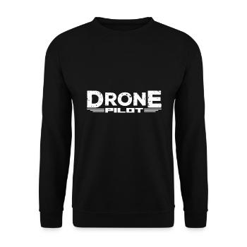 Drone Pilot - Unisex Pullover - Schwarz - Vorne - Alina (178cm) & Michal (187cm)