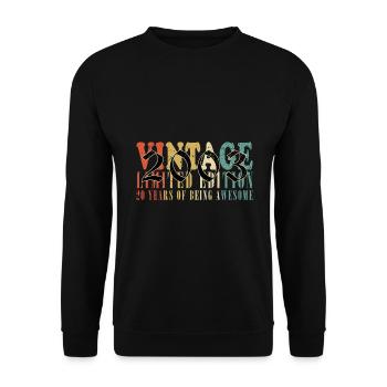 20. Geburtstag Jahrgang 2003 Vintage 2003 - Unisex Pullover - Schwarz - Vorne - Alina (178cm) & Michal (187cm)