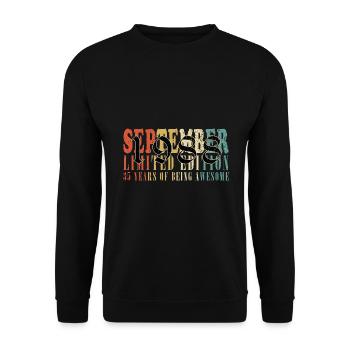 september 1988 anniversary september 1988 september - Unisex Sweatshirt - black - Front - Alina (178cm) & Michal (187cm)