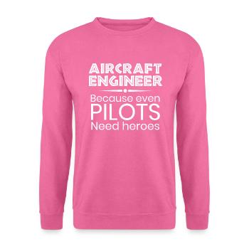 Gift for Aircraft Engineer National Aviation Day - Unisex Pullover - Pink - Vorne