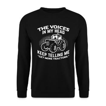 Tracteurs Agriculteur - Sweat-shirt Unisexe - noir - Devant - Alina (178cm) & Michal (187cm)