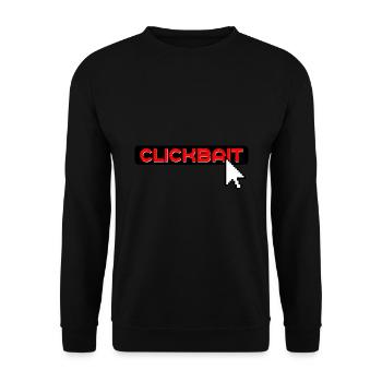 internet clickbat - Unisex Sweatshirt - black - Front - Alina (178cm) & Michal (187cm)