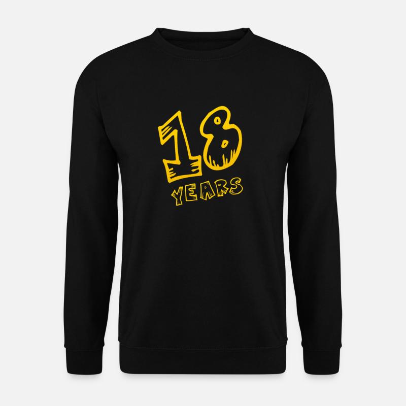 18 Years - Unisex Sweatshirt - black