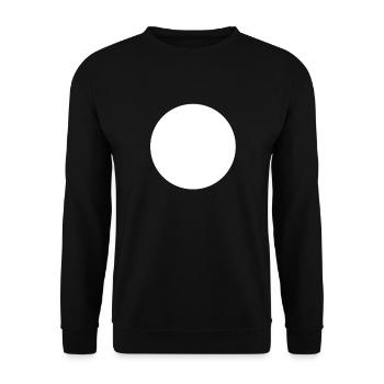 Weißer Kreis Vorlage für Ihr Design - Unisex Pullover - Schwarz - Vorne - Alina (178cm) & Michal (187cm)