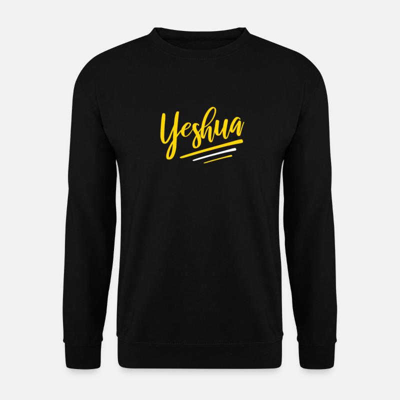Yeshua Jesus Gottes Name - Unisex Pullover - Schwarz