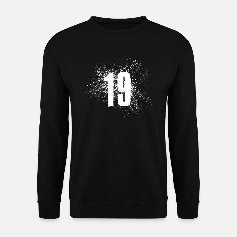 19th birthday nineteen - Unisex Sweatshirt - black