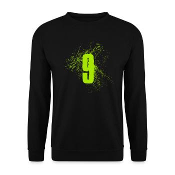 9 birthday years Nine - Unisex Sweatshirt - black - Front - Alina (178cm) & Michal (187cm)