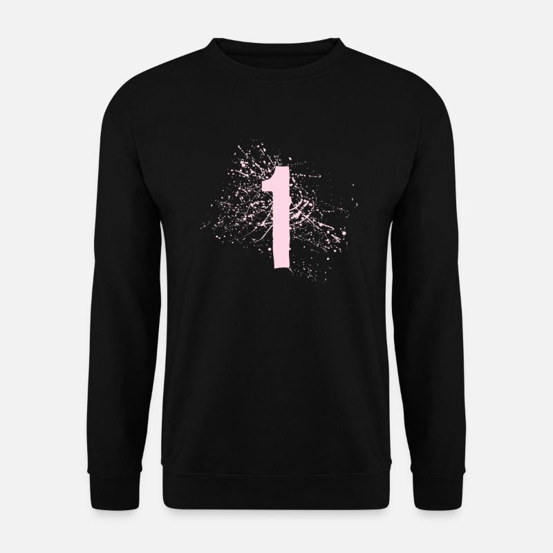 1 un - Sweat-shirt Unisexe - noir