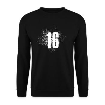 16 ans - Sweat-shirt Unisexe - noir - Devant - Alina (178cm) & Michal (187cm)