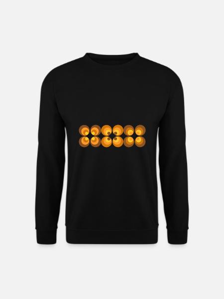 70s Flower Pattern Retro - Unisex Sweatshirt - black