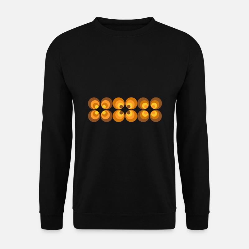 70s Flower Pattern Retro - Unisex Sweatshirt - black