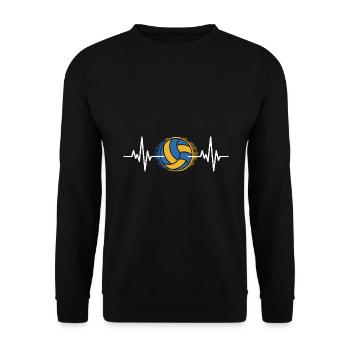 Volley-ball Joueurs de volley-ball - Sweat-shirt Unisexe - noir - Devant - Alina (178cm) & Michal (187cm)