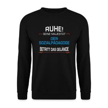 Sozialpädagoge Beruf - Unisex Pullover - Schwarz - Vorne - Alina (178cm) & Michal (187cm)