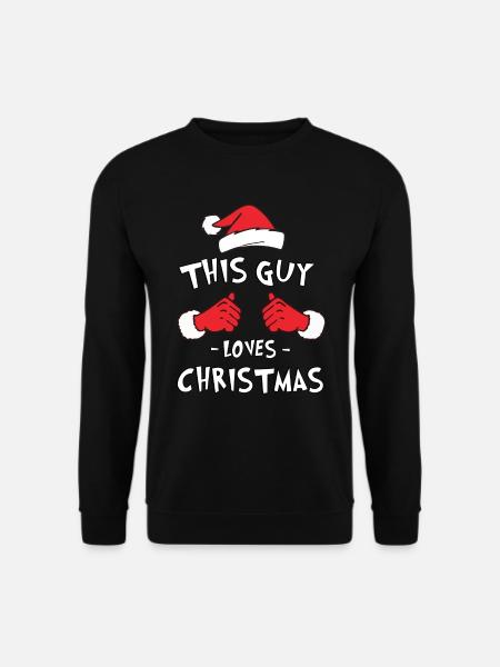 Weihnachten Christmas Xmas Weihnachtsmann Geschenk - Unisex Pullover - Schwarz