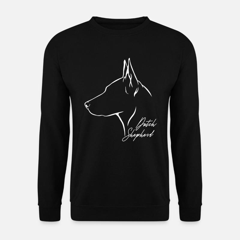 BERGER HOLLANDAIS Profil Chiens Wilsigns - Sweat-shirt Unisexe - noir