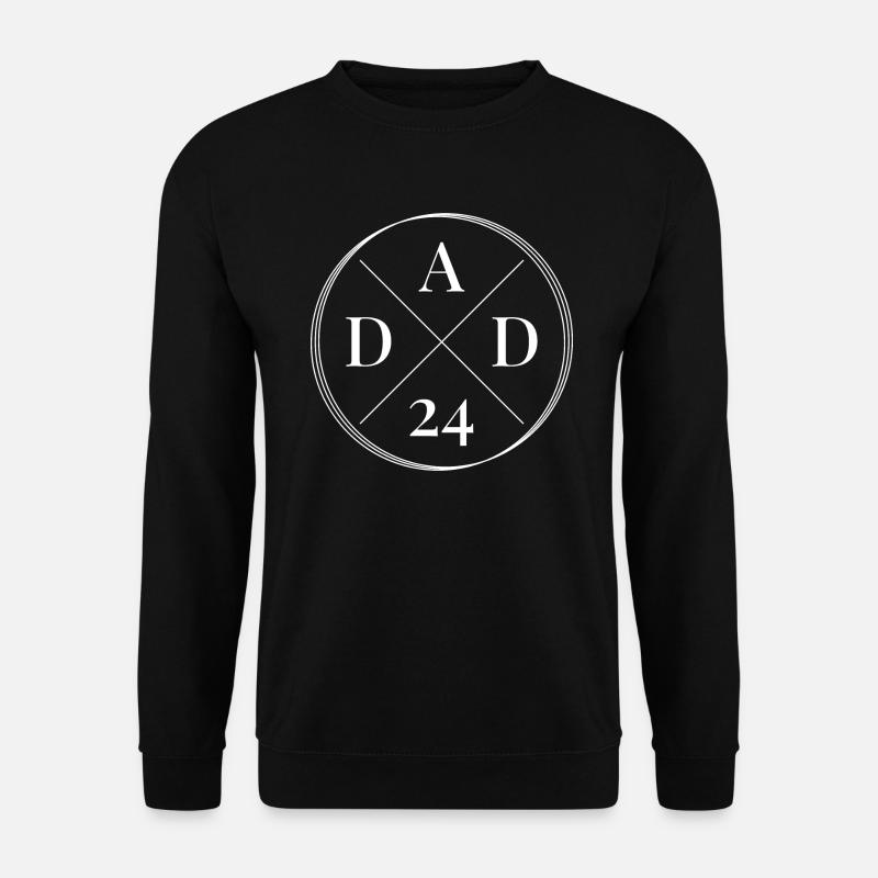 Dad 24 Vater Nachwuchs Baby Ankündigung Papa 2024 - Unisex Pullover - Schwarz