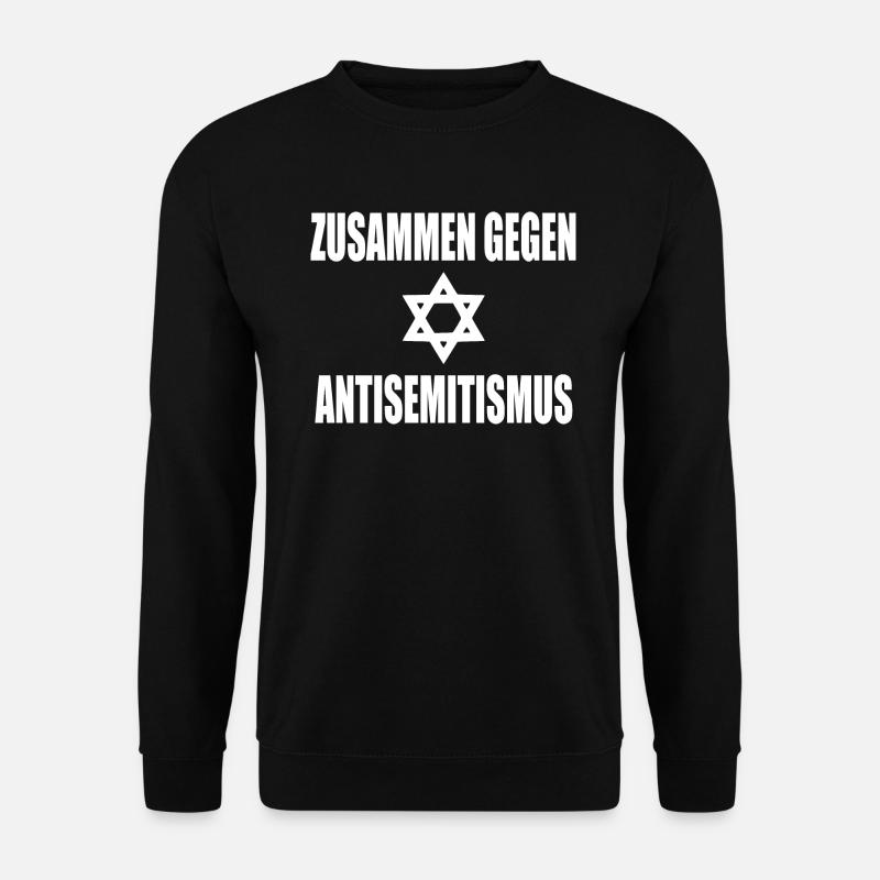 zusammen gegen antisemitismus - Unisex Pullover - Schwarz