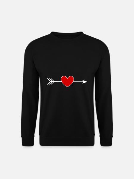 Red Heart - Unisex Sweatshirt - black
