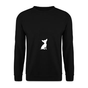 Chihuahua - Sweat-shirt Unisexe - noir - Devant - Alina (178cm) & Michal (187cm)