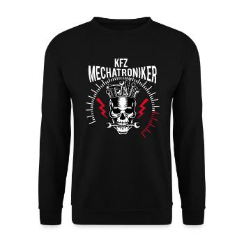 KFZ Mechatroniker - Unisex Pullover - Schwarz - Vorne - Alina (178cm) & Michal (187cm)