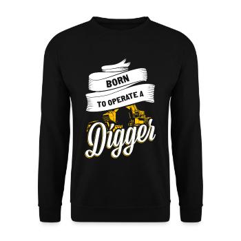 Bagger - Unisex Pullover - Schwarz - Vorne - Alina (178cm) & Michal (187cm)